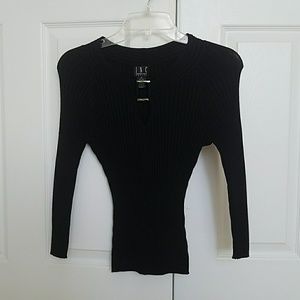 INC ribbed body con sweater